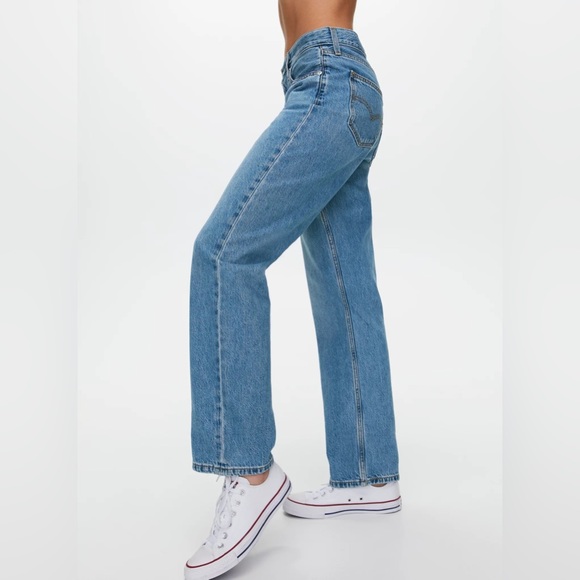 Levi's Loose Straight High Rise Denim Jeans Size 28 - Picture 2 of 12